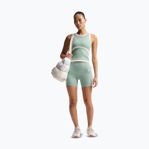 Spodenki damskie Nike One High Waisted Biker 5" steam/white/white
