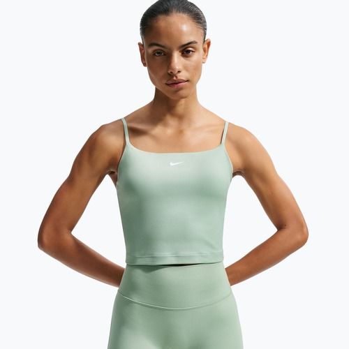 Biustonosz treningowy Nike One Medium Support steam/white