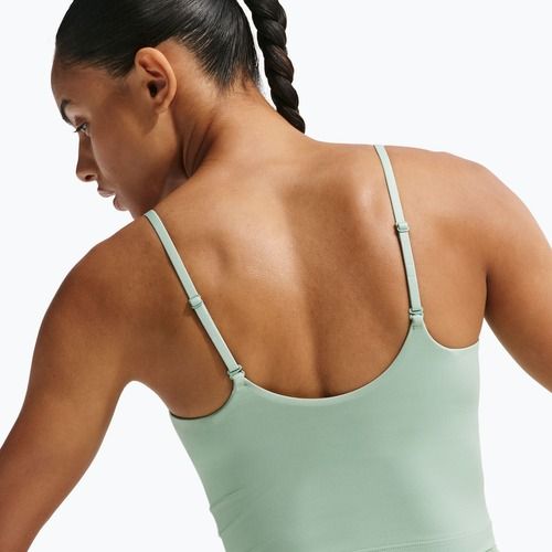 Koszulka treningowa damska Nike One Medium Support steam/white