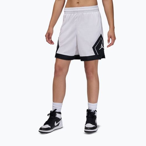 Spodenki koszykarskie damskie Nike Jordan Sport Diamond 4" white/black/black/white