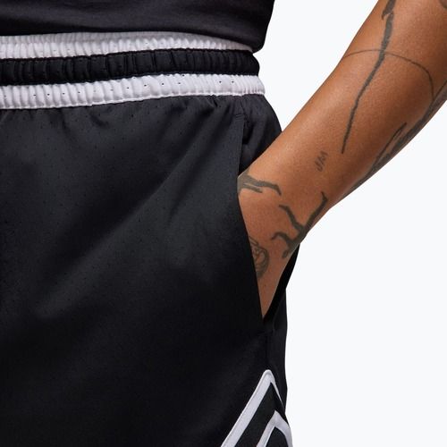 Spodenki koszykarskie męskie  Jordan Mesh Diamond 4" black/white/white