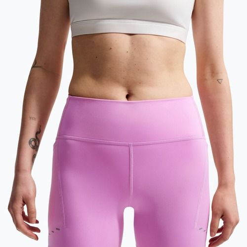 Spodenki do biegania damskie Nike Swift High-Waisted 4" light magenta