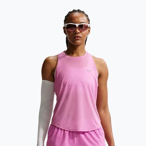 Koszulka do biegania damska Nike Swift Breathe Dri-Fit light magenta/photon dust
