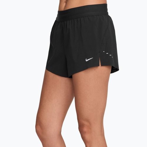 Spodenki do biegania męskie Nike Swift Breathe Dri-Fit Mid-Rise 2.5" black/black/white