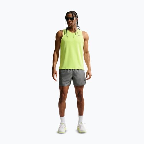 Spodenki do biegania męskie Nike Miler Dri-Fit 2in1 5" smoke grey/smoke grey