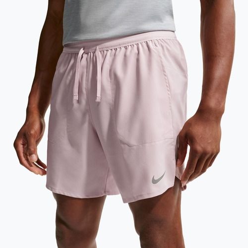 Spodenki do biegania męskie Nike Stride Dri-Fit Brief-Lined 7" particle rose