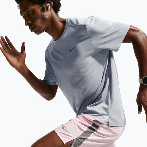 Koszulka do biegania męska Nike Miler Dri-Fit UV grey fog/particle grey