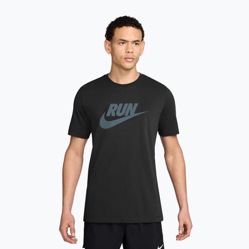 Koszulka do biegania męska Nike Dri-Fit Running black/mineral slate