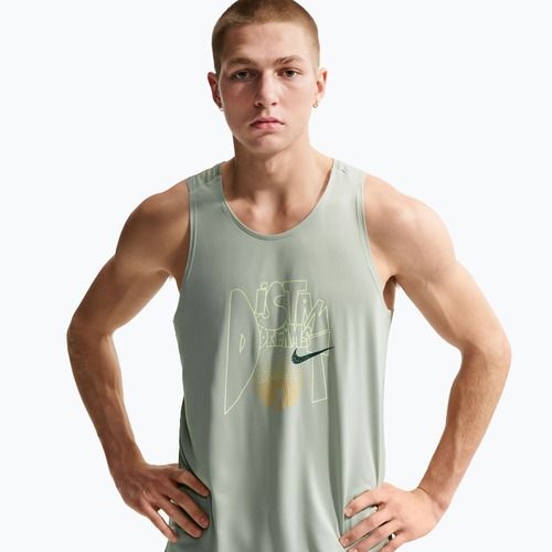 Koszulka do biegania męska Nike Stride Dri-Fit ADV jade horizon/linen
