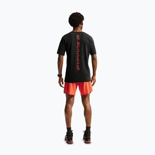 Koszulka do biegania męska Nike AeroSwift Dri-Fit black/bright crimson