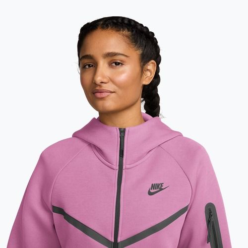 Bluza damska Nike Sportswear Tech Fleece Windrunner light magenta/black