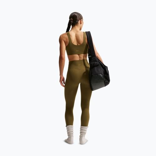 Biustonosz treningowy Nike Zenvy Light-Support Lightly Lined olive flak/white