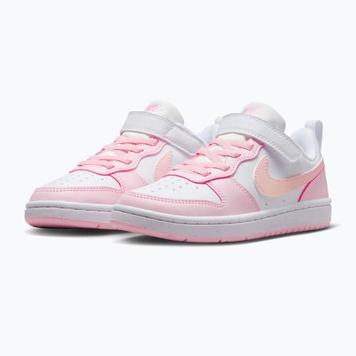 Buty dziecięce Nike Court Borough Low Recraft white/pink foam