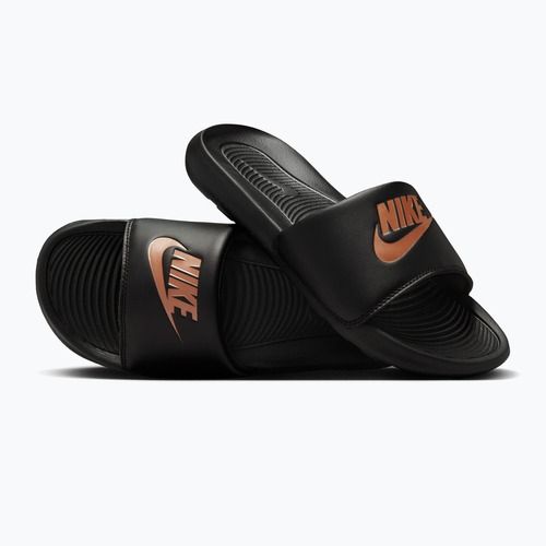 Klapki damskie Nike Victori One Slide black/black/metallic red bronze