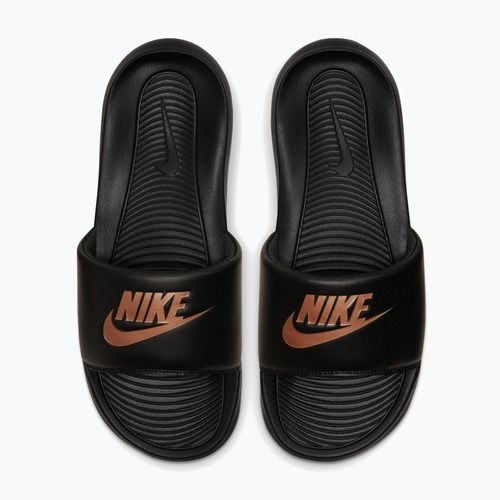Klapki damskie Nike Victori One Slide black/black/metallic red bronze
