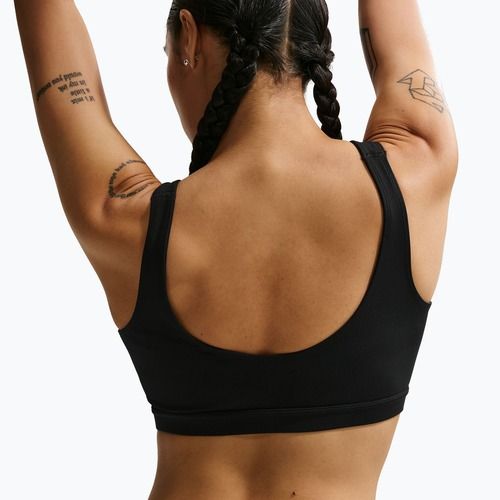 Biustonosz treningowy Nike One Medium Support black/white