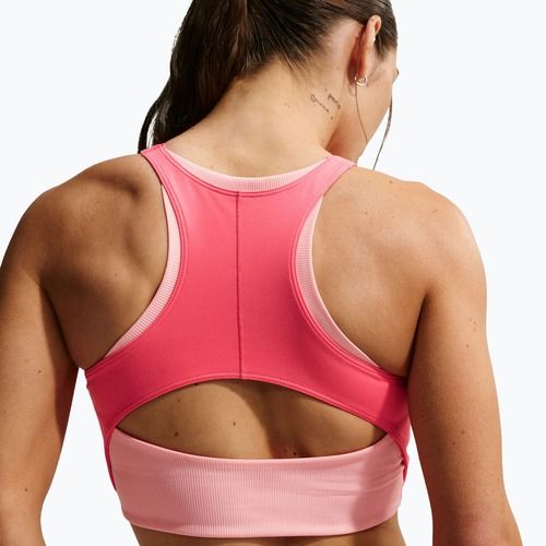 Biustonosz treningowy Nike One Medium Support Sea coral/bleached coral/white