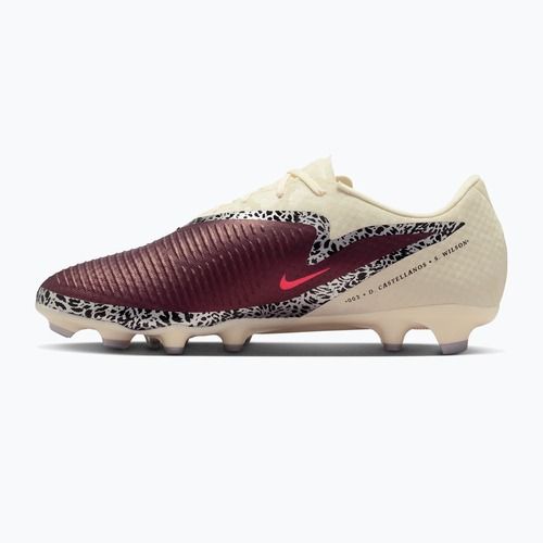 Buty piłkarskie męskie Nike United Phantom 6 Low Academy MG burgundy crush/fossil/university red