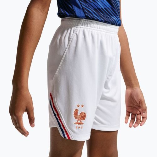 Spodenki piłkarskie dziecięce Nike FFF 2026 Stadium Home white/metallic copper