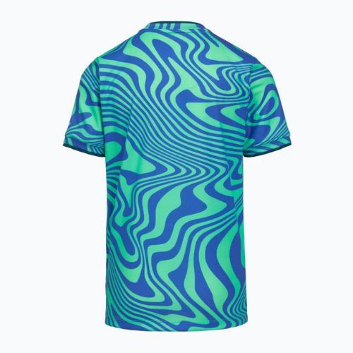 Koszulka piłkarska dziecięca Nike Brazil Pre-Match light menta/light photo blue/canary