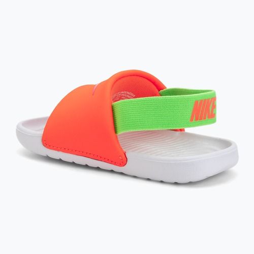Klapki dziecięce Nike Kawa total orange/green strike