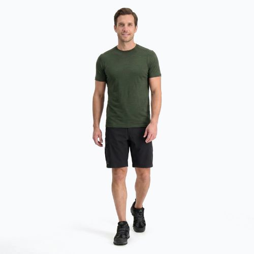 Koszulka termoaktywna męska WOOLCANO Merino 100% TEE0546 zielony