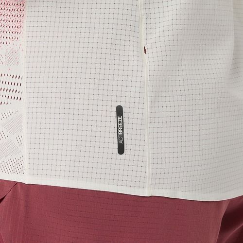 Koszulka do biegania damska ASICS Fujitrail Elite Graphic cream