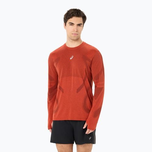 Longsleeve do biegania męski ASICS Road Seamless singed red