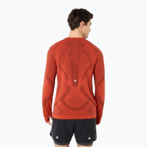 Longsleeve do biegania męski ASICS Road Seamless singed red