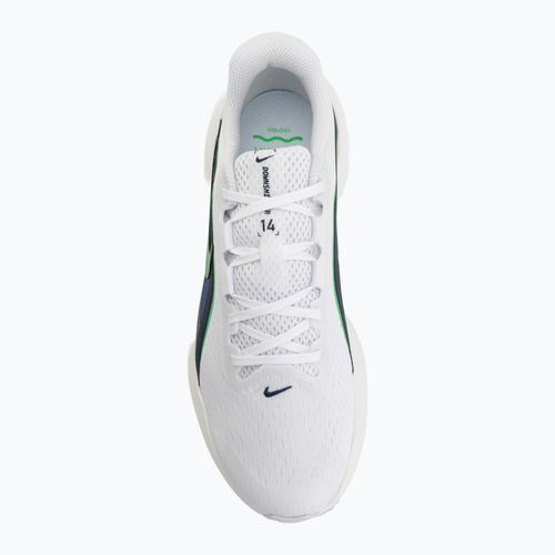 Buty do biegania męskie Nike Downshifter 14 white/midnight navy/green spark