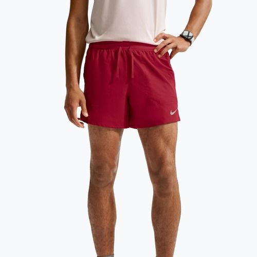 Spodenki męskie Nike Stride Dri-Fit Brief-Lined 5" tough red