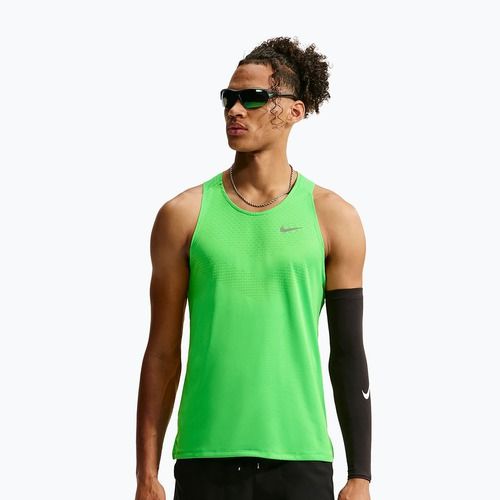 Koszulka do biegania męska Nike Stride green spark