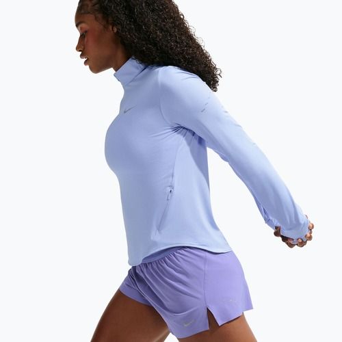 Bluza do biegania damska Nike Swift Dri-FIT UV 1/4-Zip aluminum