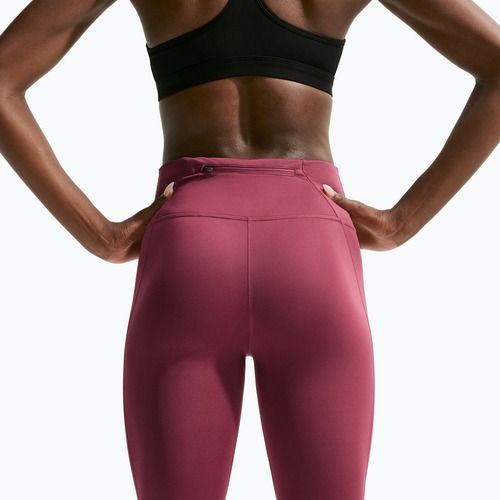 Legginsy damskie Nike Tempo Swoosh Run pink smoke/white