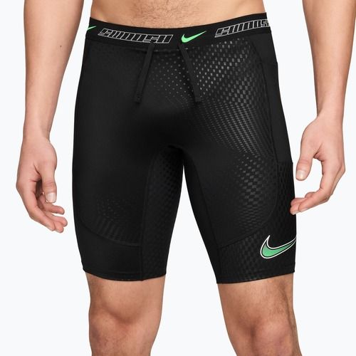 Spodenki do biegania męskie Nike Stride black/illusion green