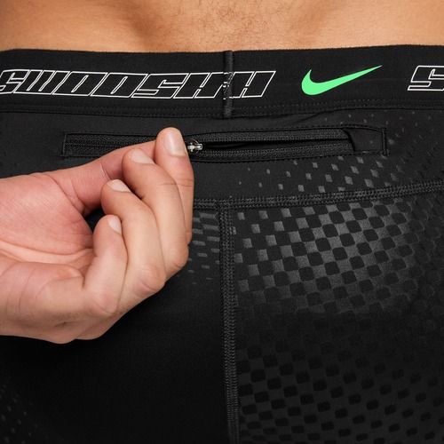 Spodenki do biegania męskie Nike Stride black/illusion green