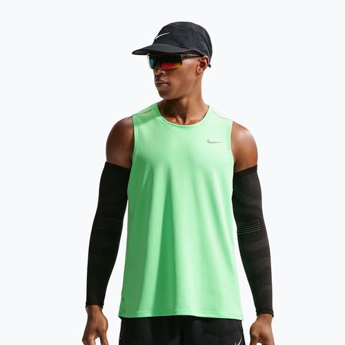 Koszulka do biegania męska Nike Miler illusion green