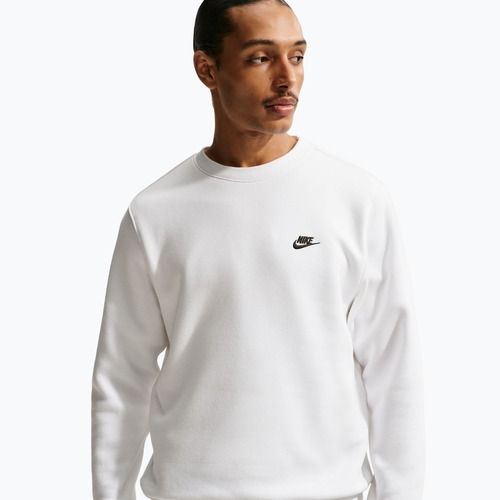 Bluza męska Nike Club Fleece Crew white/black