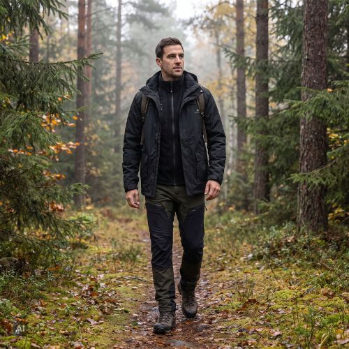 Kurtka 3w1 męska KADVA TraiLine WP czarny