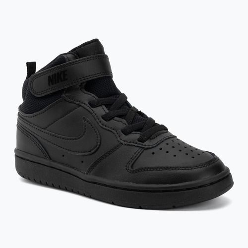 Buty dziecięce Nike Court Borough Mid 2 black/black/black