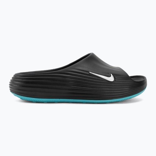 Klapki męskie Nike ReactX Rejuven8 black/gamma blue/metallic silver