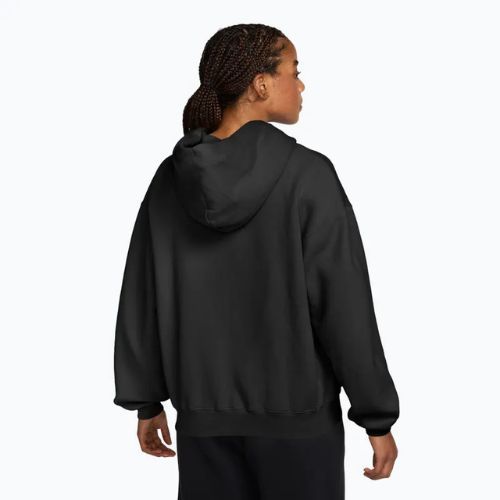 Bluza damska Nike Studio Fleece Medium Weight Oversized Full Zip total black/sail