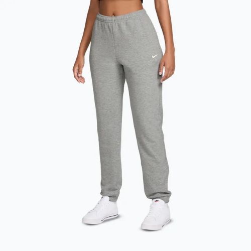 Spodnie damskie Nike Studio Fleece dark grey heather/Sail