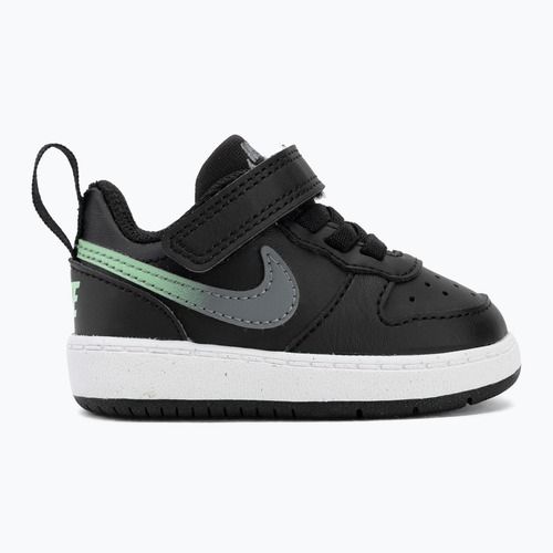Buty dziecięce Nike Court Borough Low black/smoke grey/white/illusion green