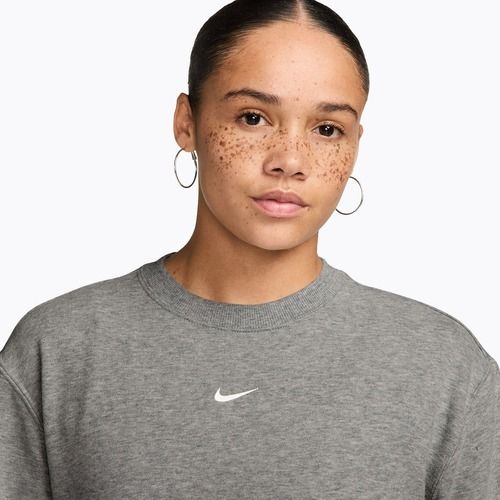 Bluza damska Nike Studio Fleece Lightweight dark grey heather/sail