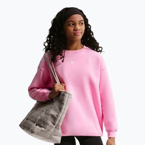 Bluza dziecięca Nike Sportswear Studio pink rise/white