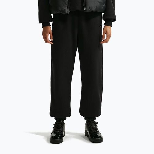 Spodnie damskie Nike Studio Fleece Medium Weight total black/sail