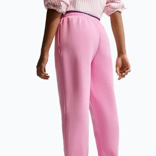 Spodnie dziecięce Nike Sportswear Studio Fleece pink rise/white
