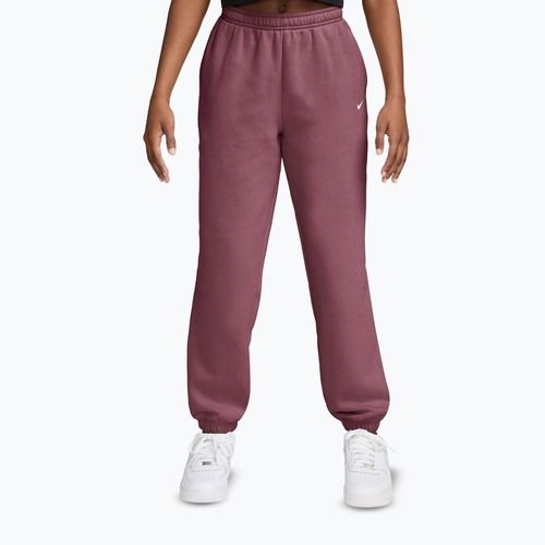 Spodnie dziecięce Nike Sportswear Studio Fleece pink smoke/white