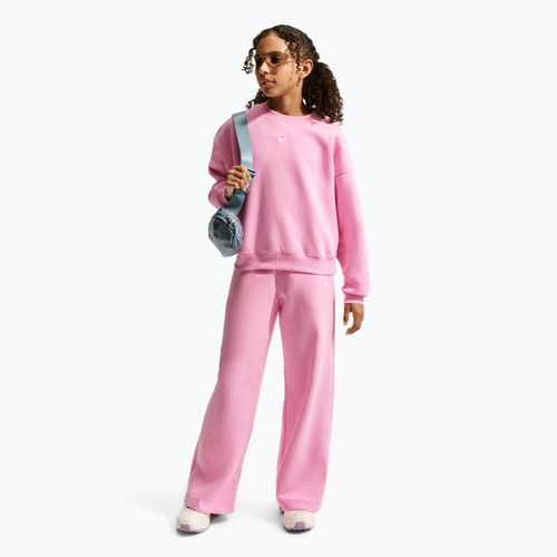 Bluza dziecięca Nike Sportswear Studio pink rise/white